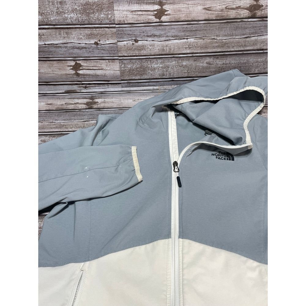 The North Face Women's Full Zip Jacket Gray White‎ L See Description